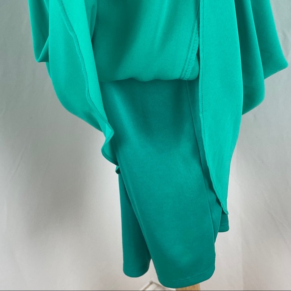Apt.9 Green V-Neck Elastic Waist Dress Size Large - Picture 6 of 10